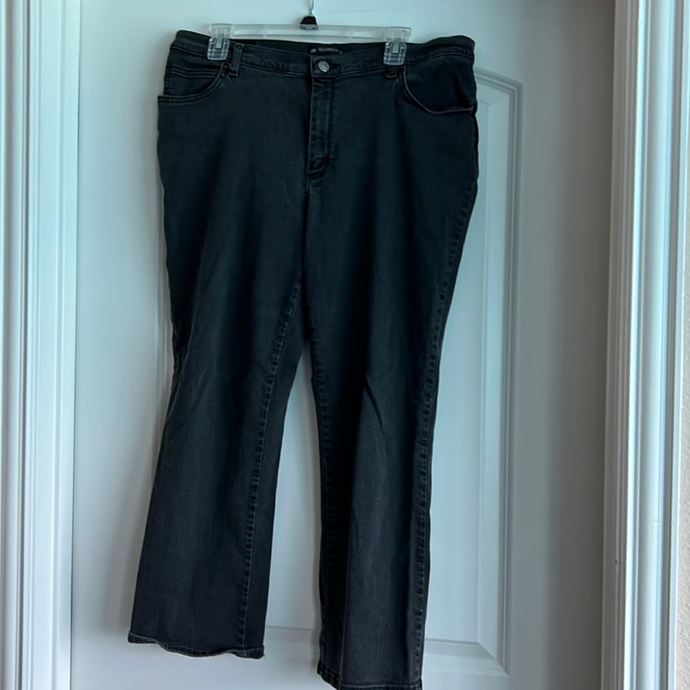 Lee Relaxed Fit Jeans, Size 16 Short, Black, good condition